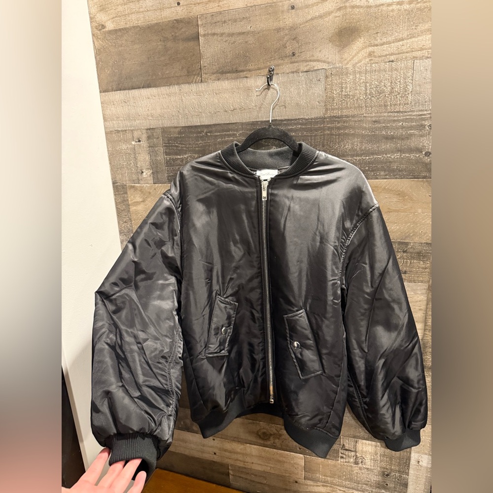 Hazel Boutique | Oversized Bomber Jacket